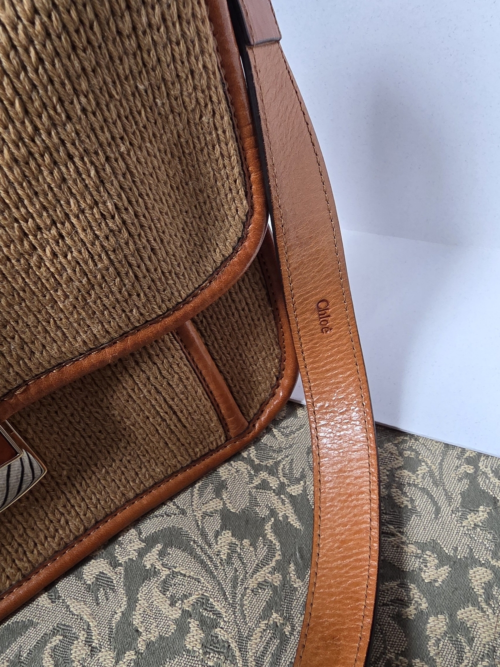 Vintage Chloé Woven Shoulder Bag with Leather Trim (And Hardware Film!) - Picture 16 of 16